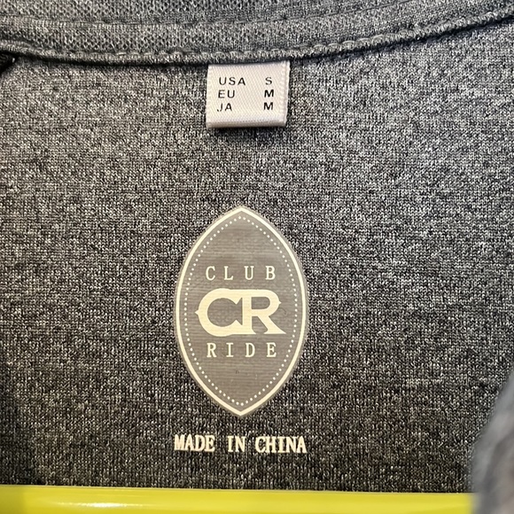 🚵 Club Ride Apparel Bike Three Quarter Sleeve MTB Top Gray LIKE NEW - Picture 2 of 8